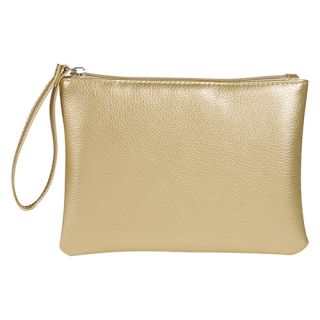 Printed Metallic Glamour Cosmetic Wristlet Bags