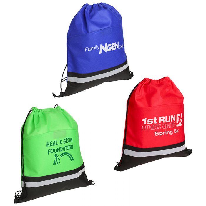 Custom Imprinted Safety Drawstring Bags