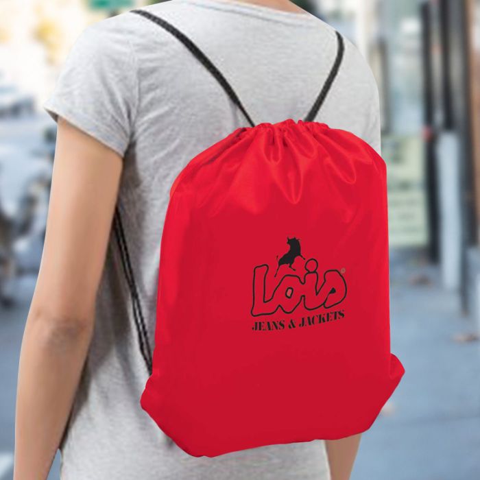 Customized Oriole Drawstring Cinch Backpacks