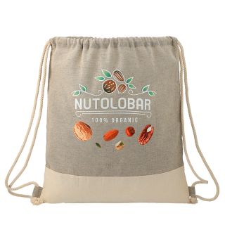 ized Split Recycled Cotton Drawstring Bags