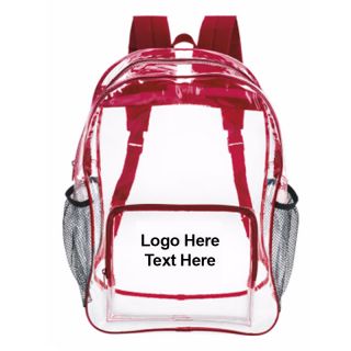 Clear Zippered Backpacks