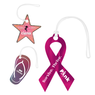 Shaped 9 Inch Acrylic Bag Tags