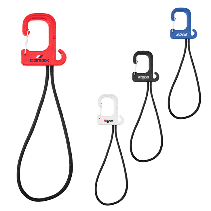 Custom Stretch Cord Hooks with Carabiners