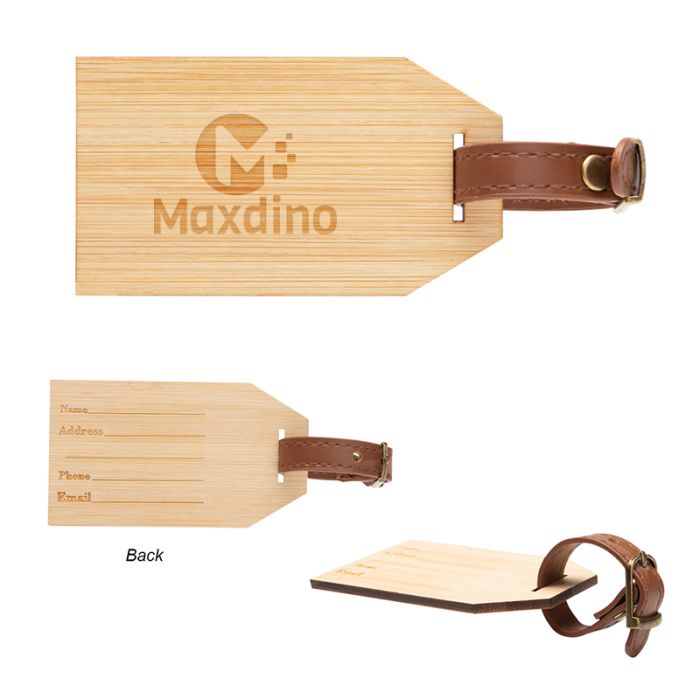 Promotional Outbound Bamboo Luggage Tags