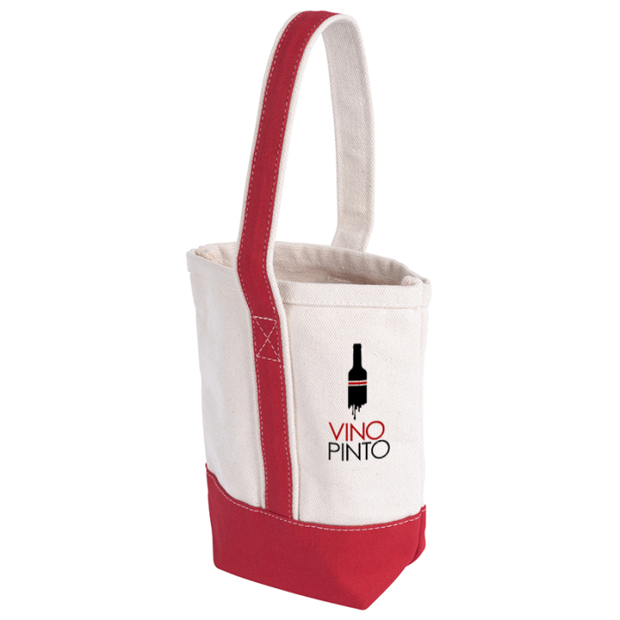 Custom Deux Wine Bottle Tote Bags