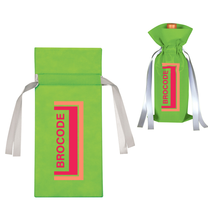 Custom Printed Wine Bottle Non-Woven Gift Bags