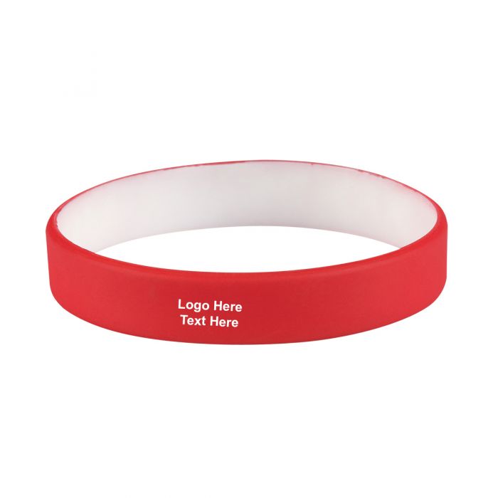 Promotional Colored Letter Silicone Bracelets