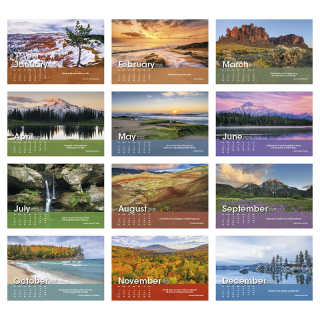 Scenic Moments Large Desk Calendars