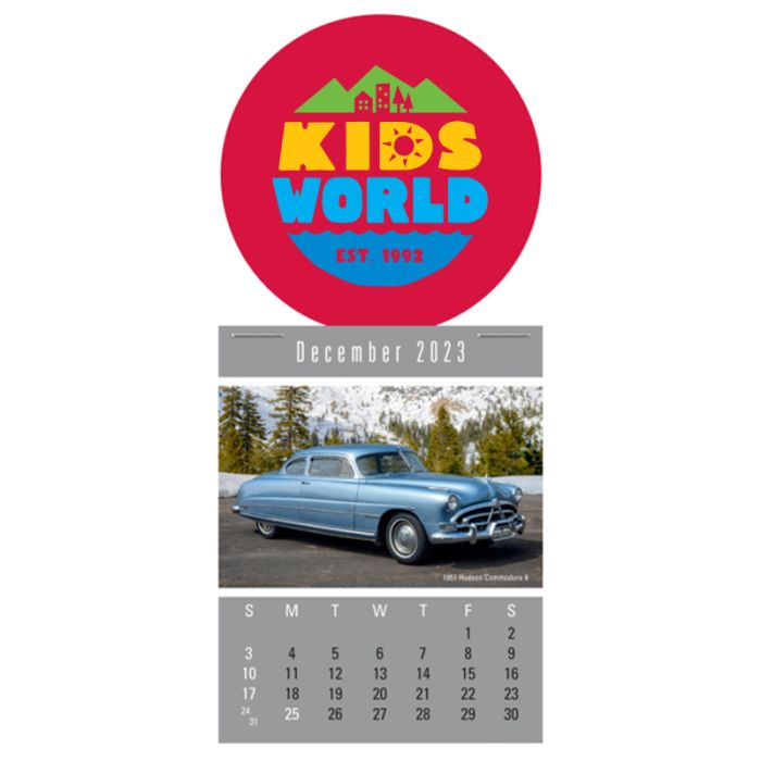 Custom Imprinted Cruisin Cars Super-Size Press-N-Stick Calendars