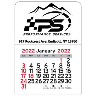 Printed Car Vinyl Adhesive Mini Stick Calendars