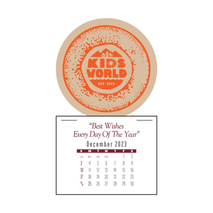 Promotional Logo Super Size Contemporary Press-N-Stick Calendars