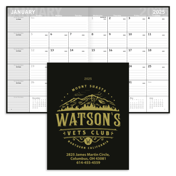 Custom Classic Slim Monthly Planner