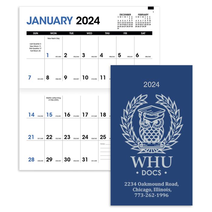 Custom Imprinted Monthly Pocket Planner
