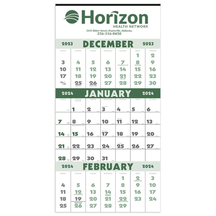Custom Imprinted Three Month Planner