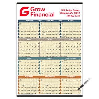 Time Management Span-a-Year Laminated Calendars...
