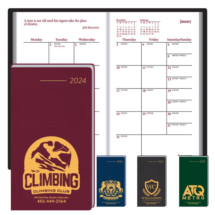 Custom Imprinted Pocket Partner Monthly Planners