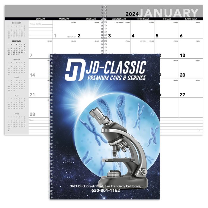 Customized Standard Year Desk Planner with Custom Covers