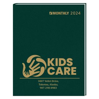Ruled Monthly Format Stitched to Cover Desk Planners