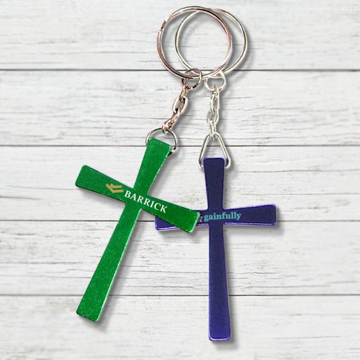Promotional Cross Shape Keychains Holders