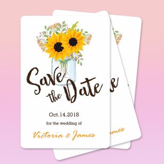 3.5x6 Wedding Save The Date Magnets 20 Mil