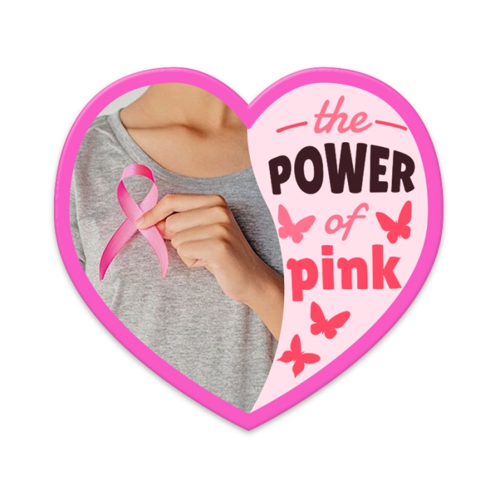 3.25x3 Promotional Awareness Big Heart Shape Magnets 20 Mil