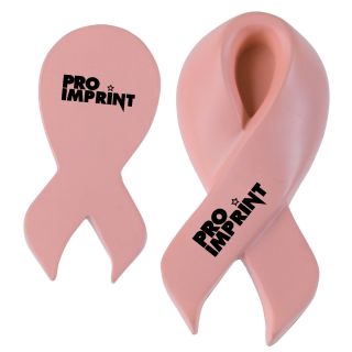 Pink Awareness Ribbon Stress Relievers