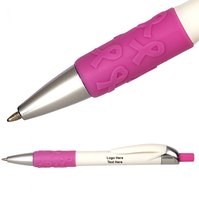 Custom Printed Awareness Ribbon Plastic Pens