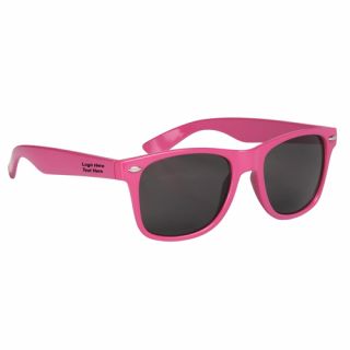 Printed Pink Awareness Malibu Sunglasses