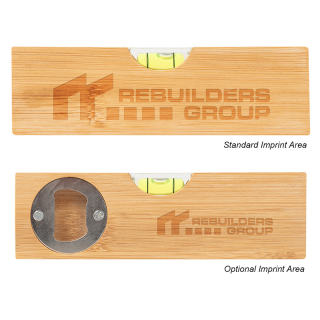 Bamboo Level with Bottle Openers