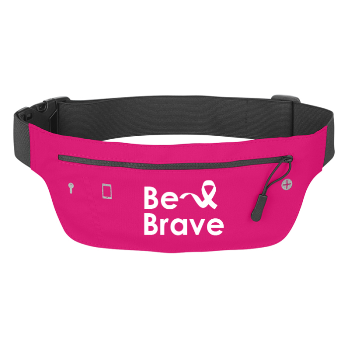 Promotional Pink Awareness Running Belt Fanny Packs