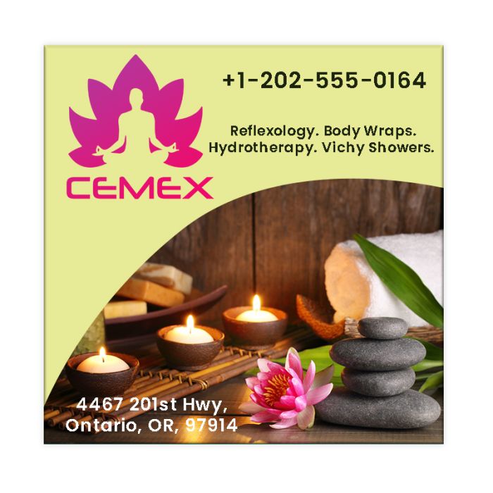 2x2 Customized Business Card Magnets 20 Mil Square Corners