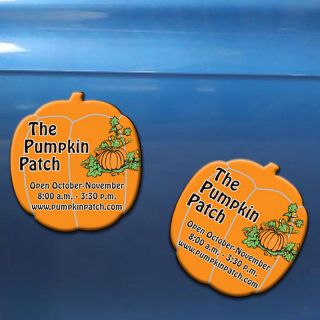 1.87x2 Halloween Pumpkin Shape Magnets 20 Mil