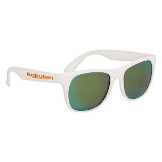Rubberized Mirrored Sunglasses