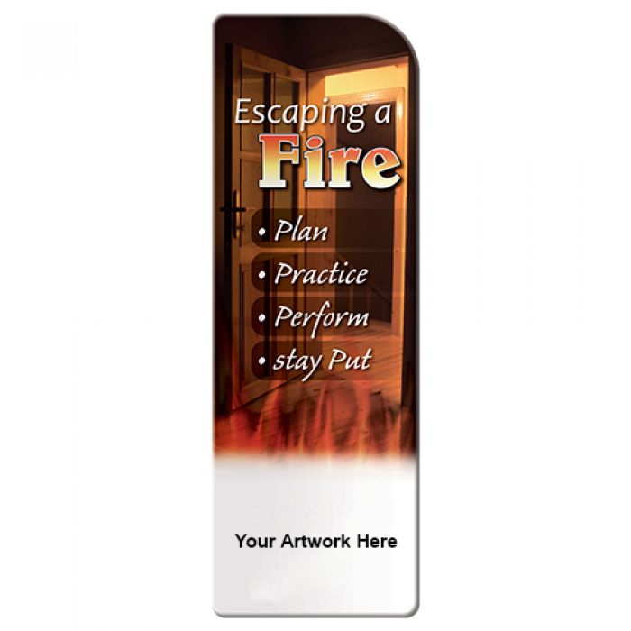 Custom Imprinted  Escaping A Fire Bookmarks