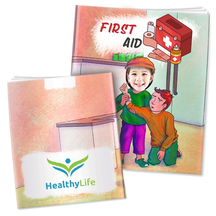 Custom Logo Imprinted Story Books - All About Me - First Aid and Me