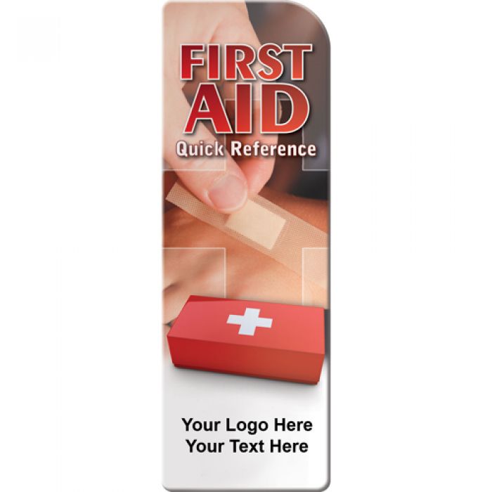 Promotional Logo First Aid - Quick Reference Bookmarks
