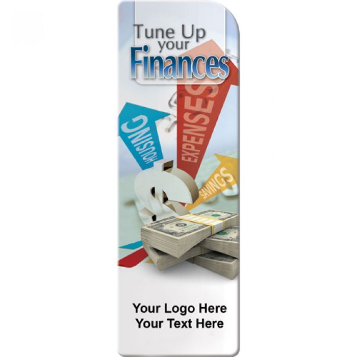Promotional Logo Tune Up Your Finances Bookmarks