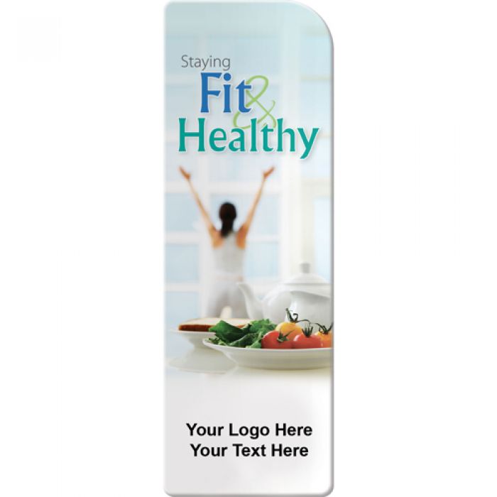 Promotional Staying Fit and Healthy Bookmarks