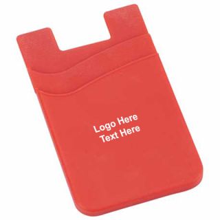 Printed Dual Pocket Slim Silicone Phone Wallets