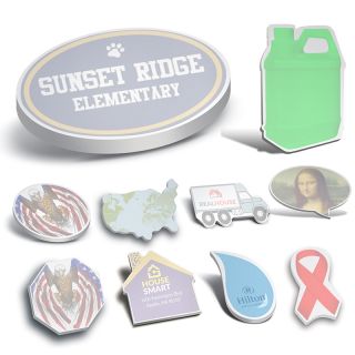 4x6 Inch Custom Die-Cut Sticky Notepads
