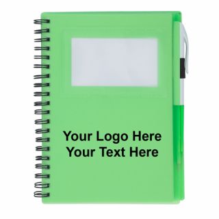 Spiral Notebooks with ID Window