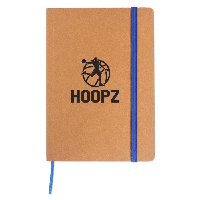 Custom Printed Kraft Journal with Blue Strap
