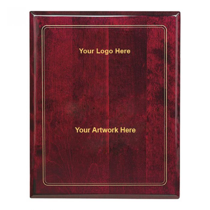 8 x 10 Logo Imprinted Jaffa Rosewood Plaques