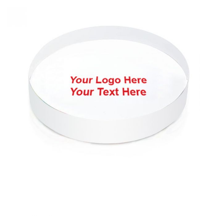 Custom Printed Jaffa Oval Acrylic Paperweights