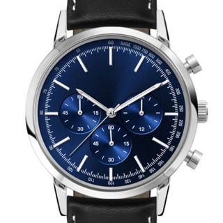 41mm Printed Silver Stainless Steel Case Men's Watches