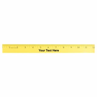 12 Inch Logo Enamel Wood Rulers