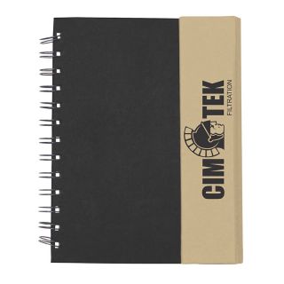 Eco-Recycled Journal Notebooks with Flags and Pen