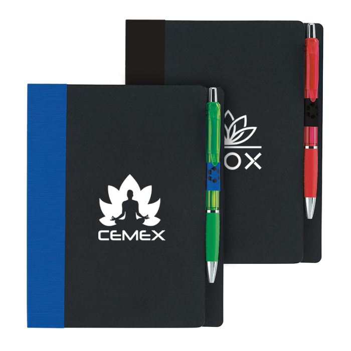 Custom Imprinted 5 x 7 Inch ECO Notebook with Flags