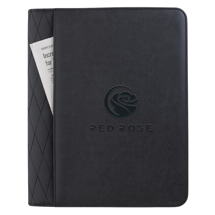 Custom Printed Stitch Zippered Padfolios