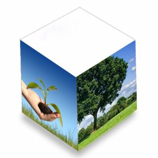 3 3/8 x 3 3/8 x 3 3/8 Inch Non Sticky Memo Cubes
